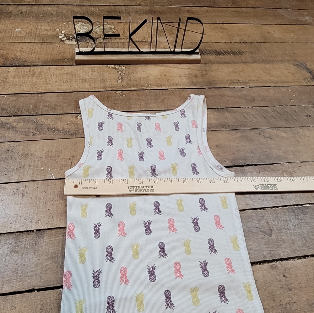 Faded Glory pineapple tank top - Picture 6 of 7